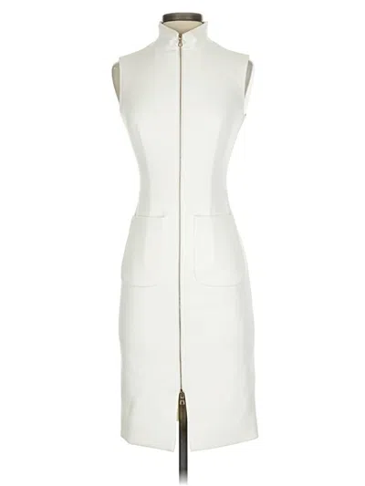 Pre-owned L'agence Cocktail Dress In White
