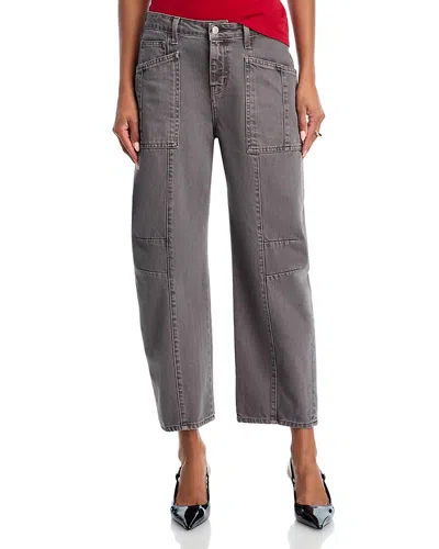 L'agence Cody High Rise Rodeo Jeans In Medium Grey In Gray