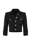 L'agence Coin Button Jacket In Black