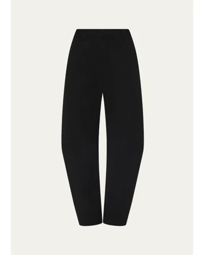 L'agence Colby Barrel-leg Trousers In Black