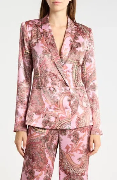 L'agence Colin Double Breasted Blazer In Multi