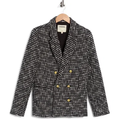 L'agence Colin Double Breasted Blazer In Multi
