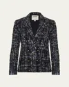 L'agence Tweed Sequinned Colin Blazer In Multi