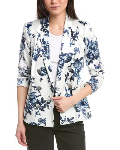 L'agence Colin Silk Blazer In Multi