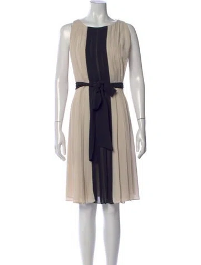 Pre-owned L'agence Colorblock Pattern Knee-length Dress