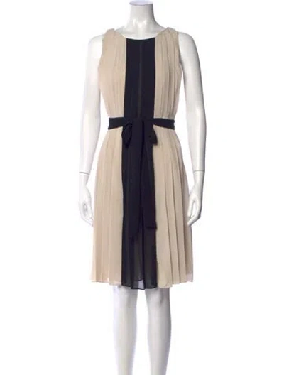 Pre-owned L'agence Colorblock Pattern Knee-length Dress