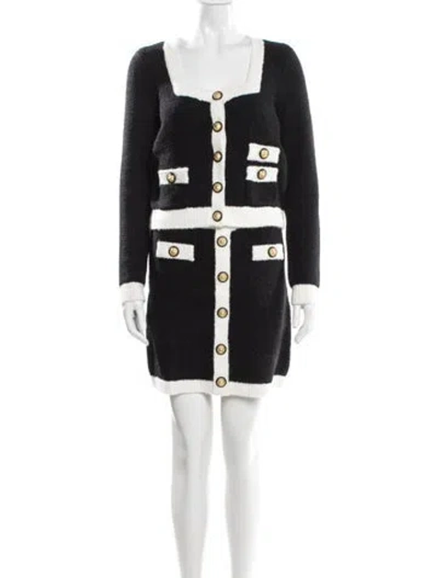 Pre-owned L'agence Colorblock Pattern Skirt Set W/ Tags In Black