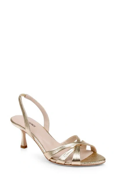 L'agence Colwill Slingback Heeled Sandals In Gold