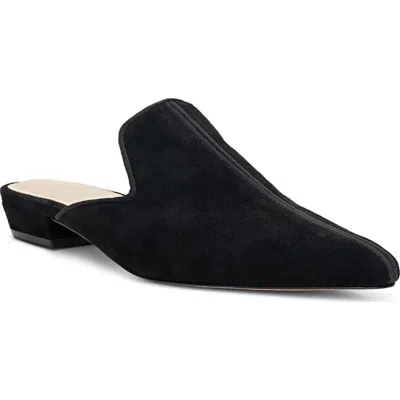 L'agence Como Mule In Black Suede
