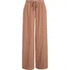 L'agence Connie Drawstring Trouser In Hazelnut In Brown