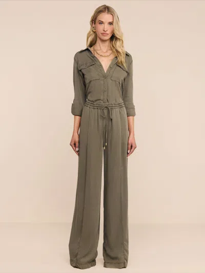 L'agence Connie Drawstring Trouser In Green