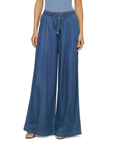 L'agence Connie High Rise Drawstring Trouser Jeans In Cherokee In Blue