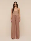 L'agence Connie Drawstring Trouser In Hazelnut In Brown