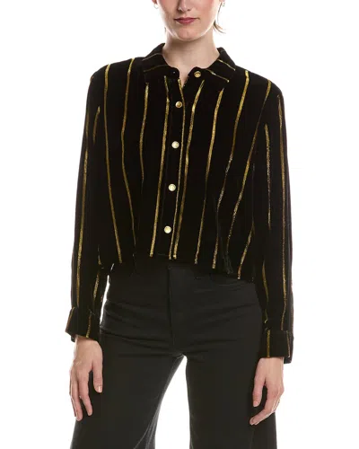 L'agence Cosette Crop Hi Low Shirt