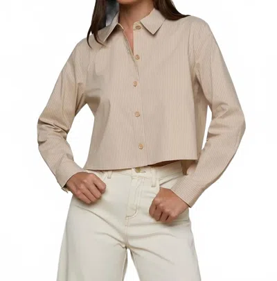 L'agence Cosette Shirt In Neutral Tan In Brown