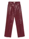 L'agence Cotton-blend Pants In Red