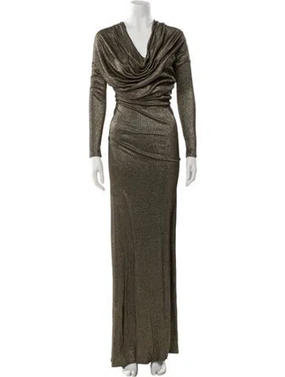 Pre-owned L'agence Cowl Neck Long Dress