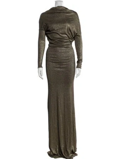 Pre-owned L'agence Cowl Neck Long Dress