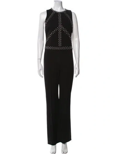 Pre-owned L'agence Crew Neck Jumpsuit In Black