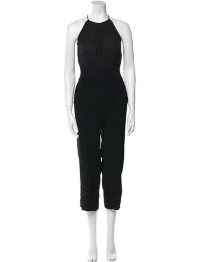 Pre-owned L'agence Crew Neck Jumpsuit In Black