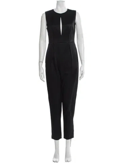 Pre-owned L'agence Crew Neck Jumpsuit In Black