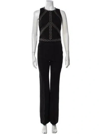 Pre-owned L'agence Crew Neck Jumpsuit In Black