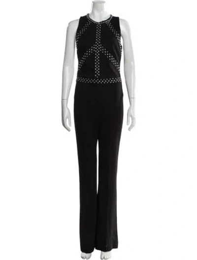 Pre-owned L'agence Crew Neck Jumpsuit In Black