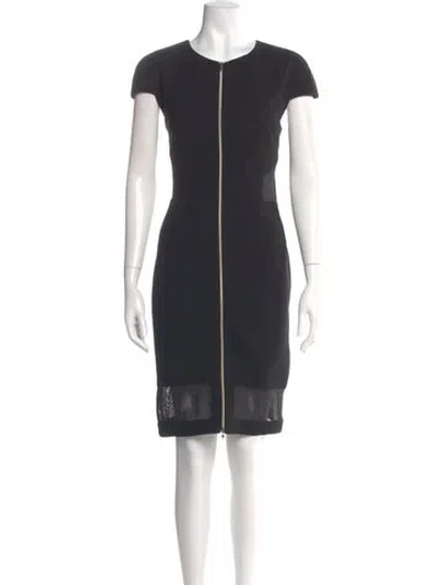 Pre-owned L'agence Crew Neck Knee-length Dress In Gray