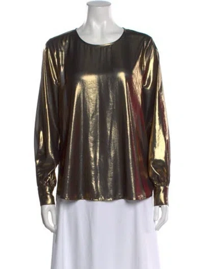 Pre-owned L'agence Crew Neck Long Sleeve Blouse