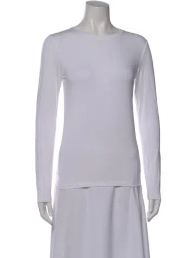 Pre-owned L'agence Crew Neck Long Sleeve Top In Gray