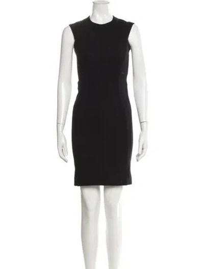 Pre-owned L'agence Crew Neck Mini Dress In Gray