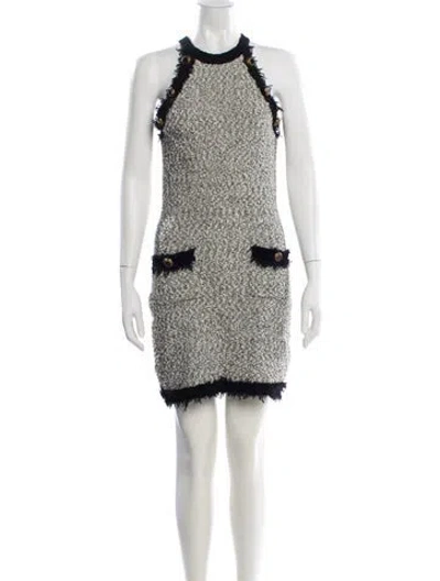 Pre-owned L'agence Crew Neck Mini Dress In Multi