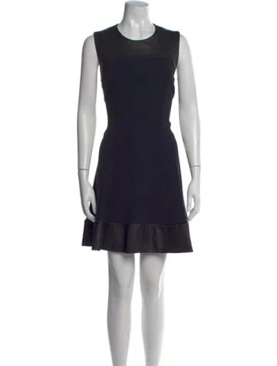 Pre-owned L'agence Crew Neck Mini Dress In Multi