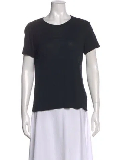 Pre-owned L'agence Crew Neck Short Sleeve T-shirt In Black