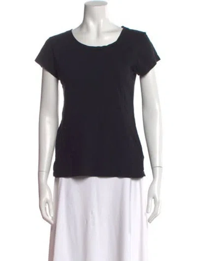 Pre-owned L'agence Crew Neck Short Sleeve T-shirt In Black