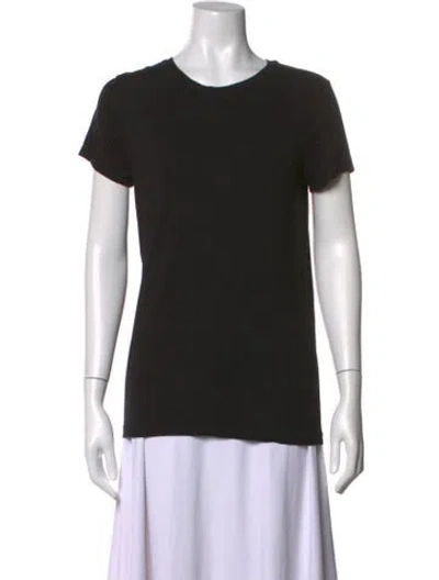 Pre-owned L'agence Crew Neck Short Sleeve T-shirt In Black