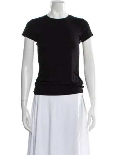 Pre-owned L'agence Crew Neck Short Sleeve T-shirt In Black