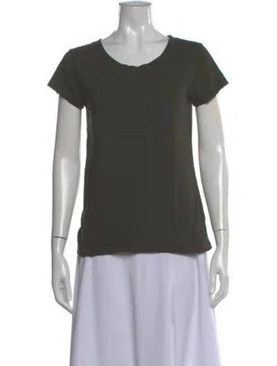 Pre-owned L'agence Crew Neck Short Sleeve T-shirt In Gray