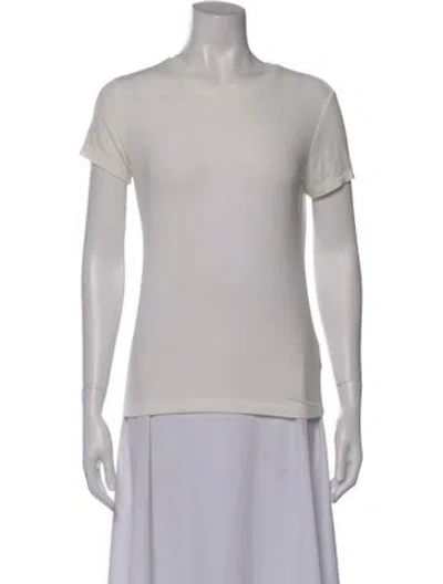 Pre-owned L'agence Crew Neck Short Sleeve T-shirt In Gray