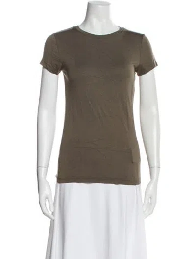 Pre-owned L'agence Crew Neck Short Sleeve T-shirt In Green