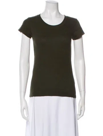 Pre-owned L'agence Crew Neck Short Sleeve T-shirt In Green