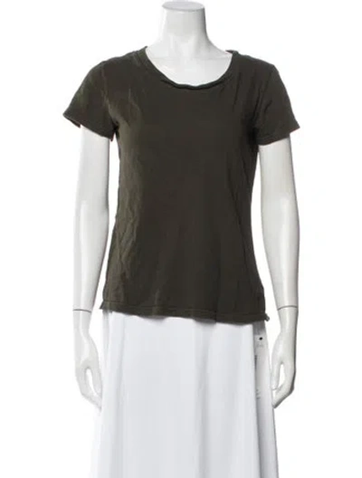 Pre-owned L'agence Crew Neck Short Sleeve T-shirt In Green