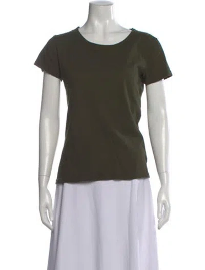 Pre-owned L'agence Crew Neck Short Sleeve T-shirt In Green