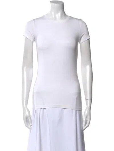 Pre-owned L'agence Crew Neck Short Sleeve T-shirt In Neutral