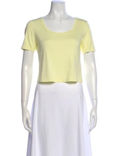 Pre-owned L'agence Crew Neck Short Sleeve T-shirt In Neutral