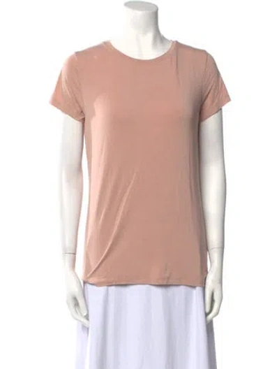 Pre-owned L'agence Crew Neck Short Sleeve T-shirt In Pink