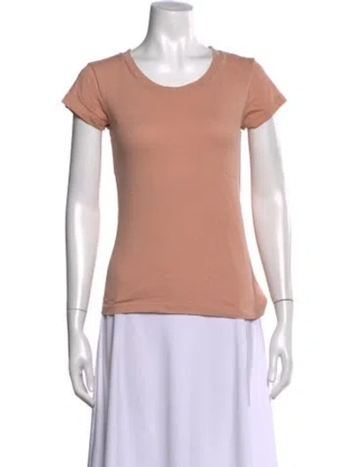 Pre-owned L'agence Crew Neck Short Sleeve T-shirt In Pink