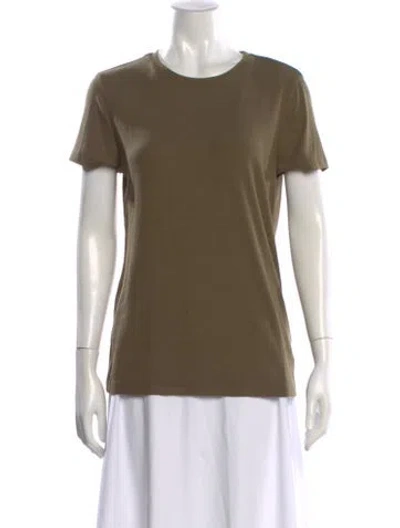 Pre-owned L'agence Crew Neck Short Sleeve T-shirt W/ Tags In Green