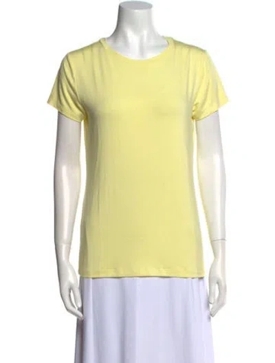 Pre-owned L'agence Crew Neck Short Sleeve T-shirt W/ Tags In Yellow
