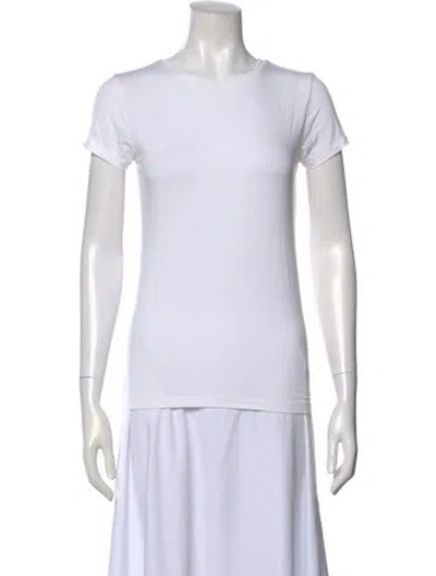 Pre-owned L'agence Crew Neck Short Sleeve T-shirt In White